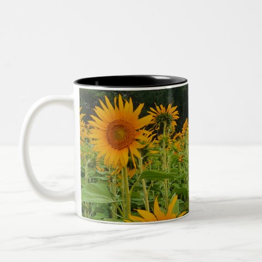 Zonnebloem Tweekleurige Koffiemok (Links)