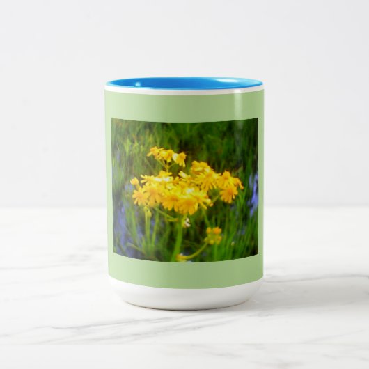 Zonnebloem Tweekleurige Koffiemok (Center)