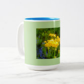 Zonnebloem Tweekleurige Koffiemok (Voorkant links)