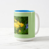 Zonnebloem Tweekleurige Koffiemok (Voorkant rechts)