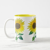 Zonnebloem Tweekleurige Koffiemok (Links)