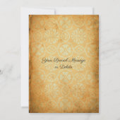 Zonnebloem uit vroeger tijden Uitnodiging voor elk (Achterkant)