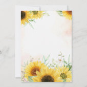 Zonnebloem - uitnodiging (Achterkant)