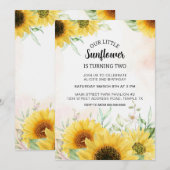 Zonnebloem - uitnodiging (Voorkant / Achterkant)