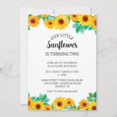 Zonnebloem - uitnodiging (Voorkant)