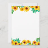 Zonnebloem - uitnodiging (Achterkant)