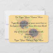 Zonnebloem Uitnodiging Aanpassing van de Bloem RSV (Achterkant)