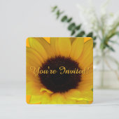 Zonnebloem Uitnodiging Aanpassing van de Bloem RSV (Staand voorkant)