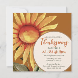 Zonnebloem, uitnodiging tot Thanksgiving