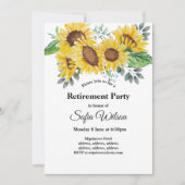 zonnebloem , uitnodiging van de partij voor bloeme (Voorkant)