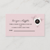 Zonnebloem Ultrasound Dusty Roos Diaper Raffle Informatiekaartje (Voorkant)