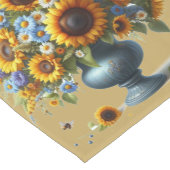  Zonnebloem Urn op Gouden Tafelloper (Hoek)