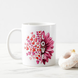 Zonnebloem Valentijnsdag koffiemok - Romantisch ca
