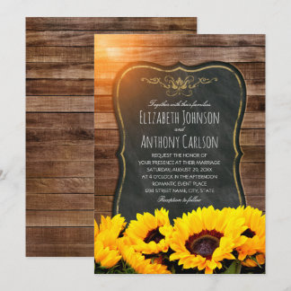 Zonnebloem Vall Wedding Rustic Chalkboard Kaart