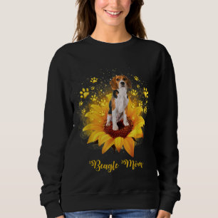 Zonnebloem van beagle mam met Moederdag van de hon Trui