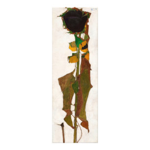 Zonnebloem van Egon Schiele Foto Afdruk