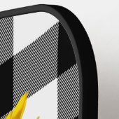 Zonnebloem van het hart met Ladybug Pickleball Paddle (Links Detail)