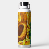 Zonnebloem van hoop met verzen waterfles (Achterkant)