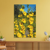 Zonnebloem van Maximiliaan (Helianthus Maximiliani Canvas Afdruk (Insitu (Woonkamer))