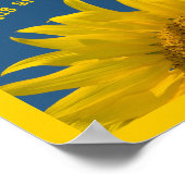 Zonnebloem van Vriendschap Poster (Hoek)