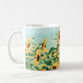 Zonnebloem Veldgele Blauwgroen Florence Design Koffiemok (Links)