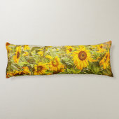 Zonnebloem Veldgele Florenz  Antiek Lichaamskussen (Achterkant)