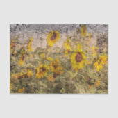  zonnebloem Veldgele grunge textuur Tissuepapier (Voorkant)