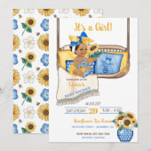 Zonnebloem veranda schommel Geel Blauw Zonnebloem  Kaart (Voorkant / Achterkant)