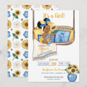 Zonnebloem veranda schommel Geel Blauw Zonnebloem Kaart (Voorkant / Achterkant)