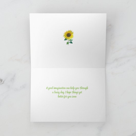 Zonnebloem Verbeelding Kaart (Binnen)