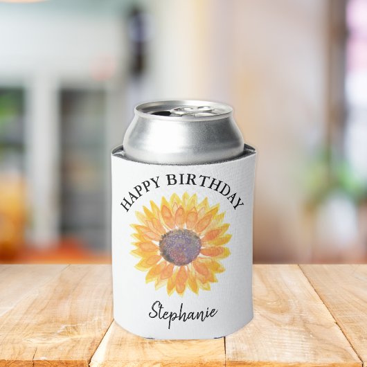 Zonnebloem Verjaardag Blikjeskoeler