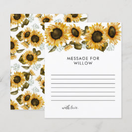 Zonnebloem Verjaardag Tijd Capsule Bericht Kaart