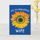 ZONNEBLOEM VERJAARDAG VROUW WENSKAART KAART (Gele Bloem)