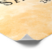 Zonnebloem Verjaardag Welkom Poster (Hoek)