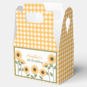 Zonnebloem Verjaardagsfeestje Favorboxen Bedankdoosjes (Geopend)