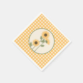 Zonnebloem Verjaardagsfeestservetten Servet (Hoek)