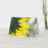 Zonnebloem Verlichtingskaart Kaart (Voorkant)