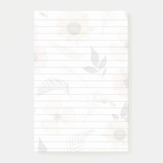 Zonnebloem Versierde 3M Post-it® Notities Notes (Voorkant)
