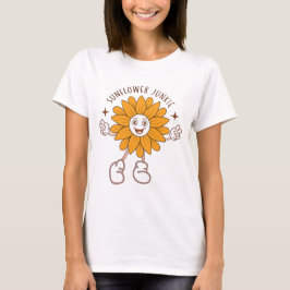 Zonnebloem verslaafde t-shirt