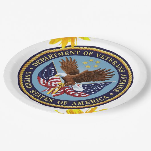 Zonnebloem Veterans Papier Borden Papieren Bordje (Gekanteld)