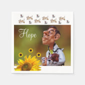 Zonnebloem Veterarian Paper Napkins Servet (Voorkant)