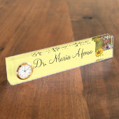 Zonnebloem Veterinair Bureau Naamplaat Naambordje (Zijkant)