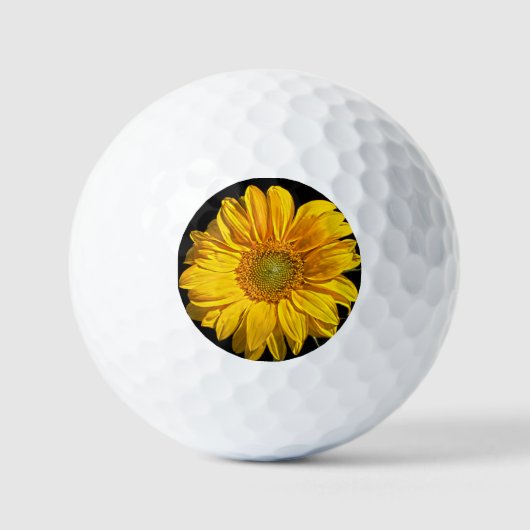 Zonnebloem vgbcna golfballen (Voorkant)