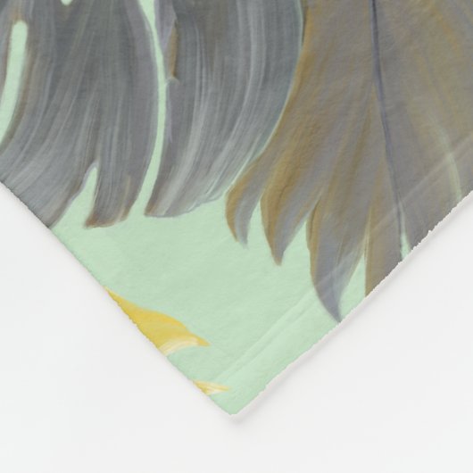 Zonnebloem Vibe Fleece Deken (Hoek)