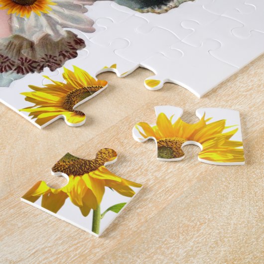 Zonnebloem Victoriaans puzzels (Zijkant)