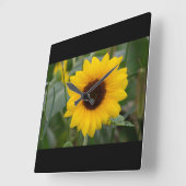 Zonnebloem Vierkante Klok (Hoek)