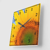 Zonnebloem Vierkante Klok (Hoek)