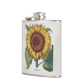 Zonnebloem Vintage Damask Flower Art Heupfles (Links)