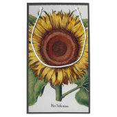 Zonnebloem Vintage Damask Flower Art Klein Cadeauzakje (Achterkant)