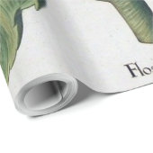 Zonnebloem Vintage Damast Bloem Kunst Cadeaupapier (Rol Hoek)
